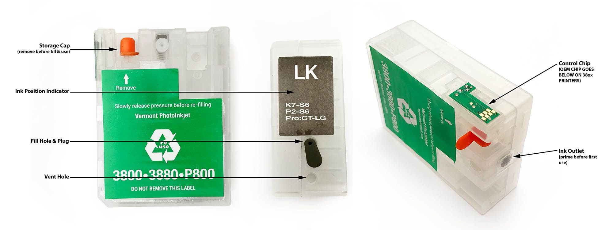Image of 3800 and 3880 Refillable Cartridge System